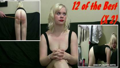 Implement-Ation Series: 12 of the Best X 2 (24 Cane Strokes; 12 Over Dress and 12 Bare Bottom)